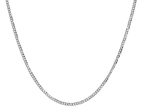 Sterling Silver Flat Cuban 24" Chain