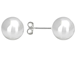 Sterling Silver 10mm Ball Stud Earrings