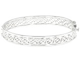 Sterling Silver Window to the Soul 9MM Bangle
