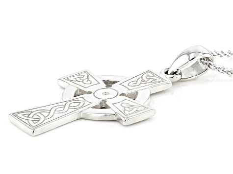 Keith Jack™ Sterling Silver Celtic Cross Pendant with 18 Inch Chain