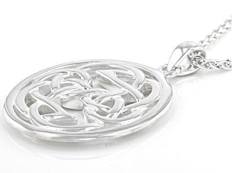 Keith Jack™ Sterling Silver Lewis Knot Path of Life Pendant with Chain