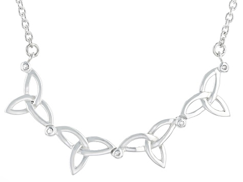 Keith Jack™ Sterling Silver 1MM White Diamond 2-in-1 Synergy Necklace