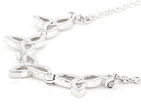 Keith Jack™ Sterling Silver 1MM White Diamond 2-in-1 Synergy Necklace