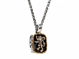 Keith Jack™ Oxidized Sterling Silver And Bronze Lion Rampant Pendant