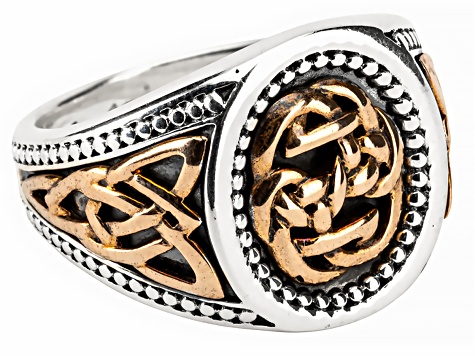 Keith Jack™ Sterling Silver & Bronze Path Of Life Large Ring