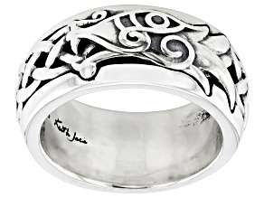 Keith Jack™ Sterling Silver & Black Cubic Zirconia Dragon Ring