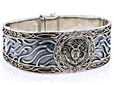 Keith Jack™ Sterling Silver & Bronze Cernunnos Hinged Cuff Bracelet