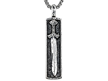 Picture of Keith Jack™ Sterling Silver Viking Sword Pendant (Strength and Power)