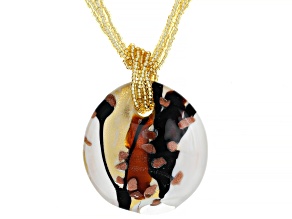 Murano Glass "Graffiti" Multi-Strand 18" Necklace