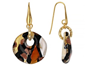 Murano Glass "Graffiti" Earrings