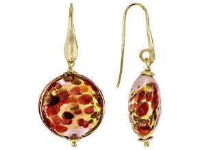 Pink Murano Glass Earrings