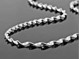 Sterling Silver Designer Chain Necklace 18 inch