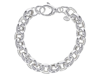 Picture of Sterling Silver 11MM Rolo Link Bracelet