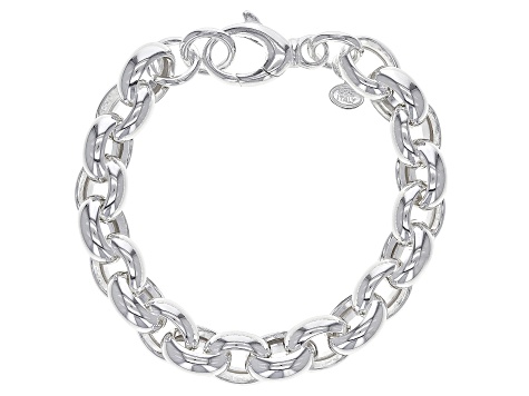 Sterling Silver 11MM Rolo Link Bracelet
