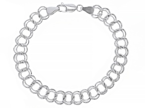 Sterling Silver Double Curb Link Bracelet