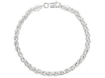 Picture of Sterling Silver 3MM Polished Wheat Link Bracelet