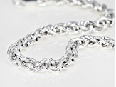 Sterling Silver 3MM Polished Wheat Link Bracelet