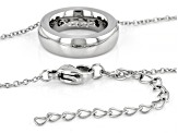Stainless Steel Sliding Circle 16 Inch Necklace With 2 Inch Extender