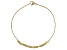 Gold Tone Stainless Steel Tube Bar Bracelet