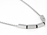 Stainless Steel Tube Bar Adjustable 18 Inch Necklace