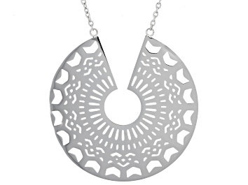 Picture of Stainless Steel Open Design Disc Necklace