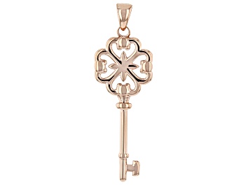 Picture of Stainless Steel Rose Tone Key Pendant