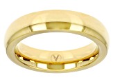 Gold Tone Stainless Steel High Polish 5mm Band Ring