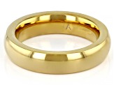 Gold Tone Stainless Steel High Polish 5mm Band Ring