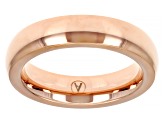 Rose Tone Stainless Steel High Polish 5mm Band Ring