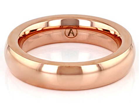 Rose Tone Stainless Steel High Polish 5mm Band Ring