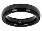 Black Tone Stainless Steel High Polish Black 5mm Band Ring