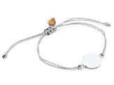 Know Your Value® Stainless Steel Adjustable Cord Bracelet With Crystal