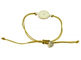 Know Your Value® Gold Tone Stainless Steel Adjustable Cord Bracelet With Crystal