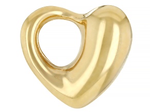 Gold Tone Stainless Steel Heart Pendant