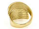 Gold Tone Stainless Steel Bypass Ring