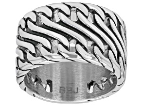 13.4mm Open Braid Band Ring