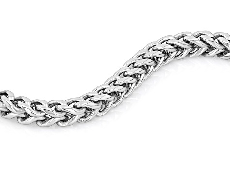 Stainless Steel 5mm Polished Foxtail Bracelet - SPH172 | JTV