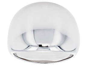 Stainless Steel Polished Dome Ring