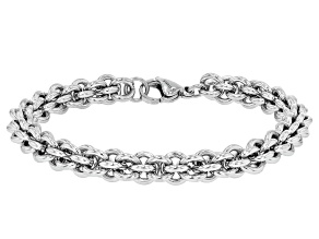 Stainless Steel 7.2mm Round Link Bracelet