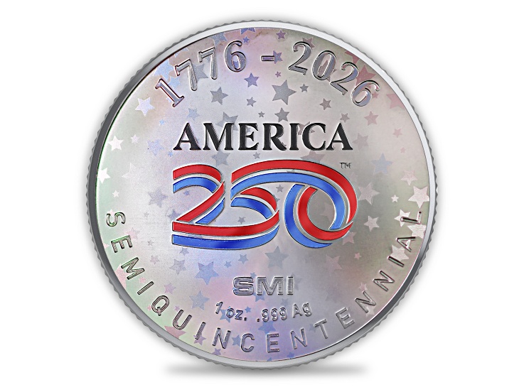 0.999 1oz Silver Round Medallion America250™ - SSM003 | JTV