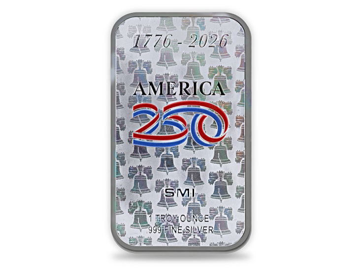 銀製品 約163.40 grms Silver Fine. 950. 925 0.999 1oz Silver Ingot America250™ - SSM004 | JTV