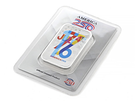 0.999 1oz Silver Ingot America250™ - SSM004 | JTV