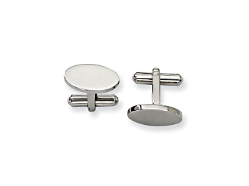 Picture of Stainless Steel Oval Cuff Links