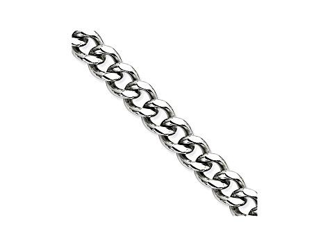 Stainless Steel Curb Link 8 inch Bracelet