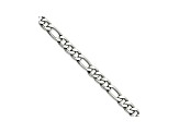 Stainless Steel 5mm Figaro Link 24 inch Chain Necklace
