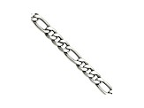 Stainless Steel 6.5mm Figaro Link 20 inch Chain Necklace