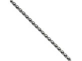Stainless Steel 3mm Wheat Link 24 inch Chain Necklace