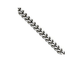 Stainless Steel Wheat Link 9 inch Bracelet