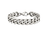 Stainless Steel Curb Link 8.5 inch Bracelet