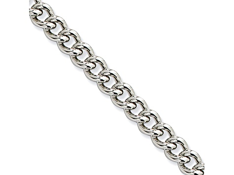 STAINLESS STEEL 5MM CURB LINK 30 INCH CHAIN NECKLACE